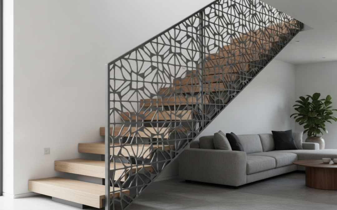 Transformasi Ruang: Menguak Keindahan dan Kekuatan Railing Tangga Laser Cutting untuk Estetika Modern